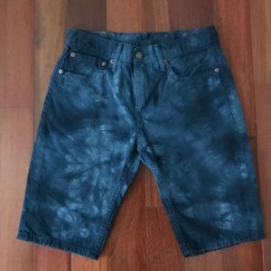 Levi's tye dye print Jean shorts